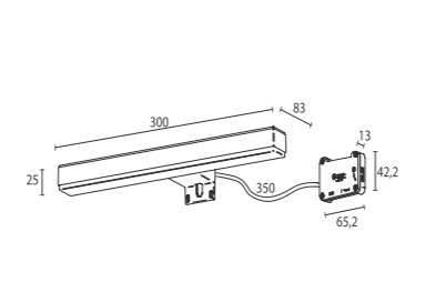 Verónica 2 led 30 cm